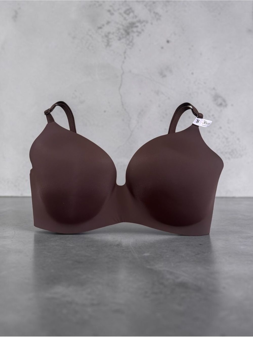 Victoria's Secret PINK Wear Everywhere Wireless Push-Up Bra Brown 36 DDD NWT